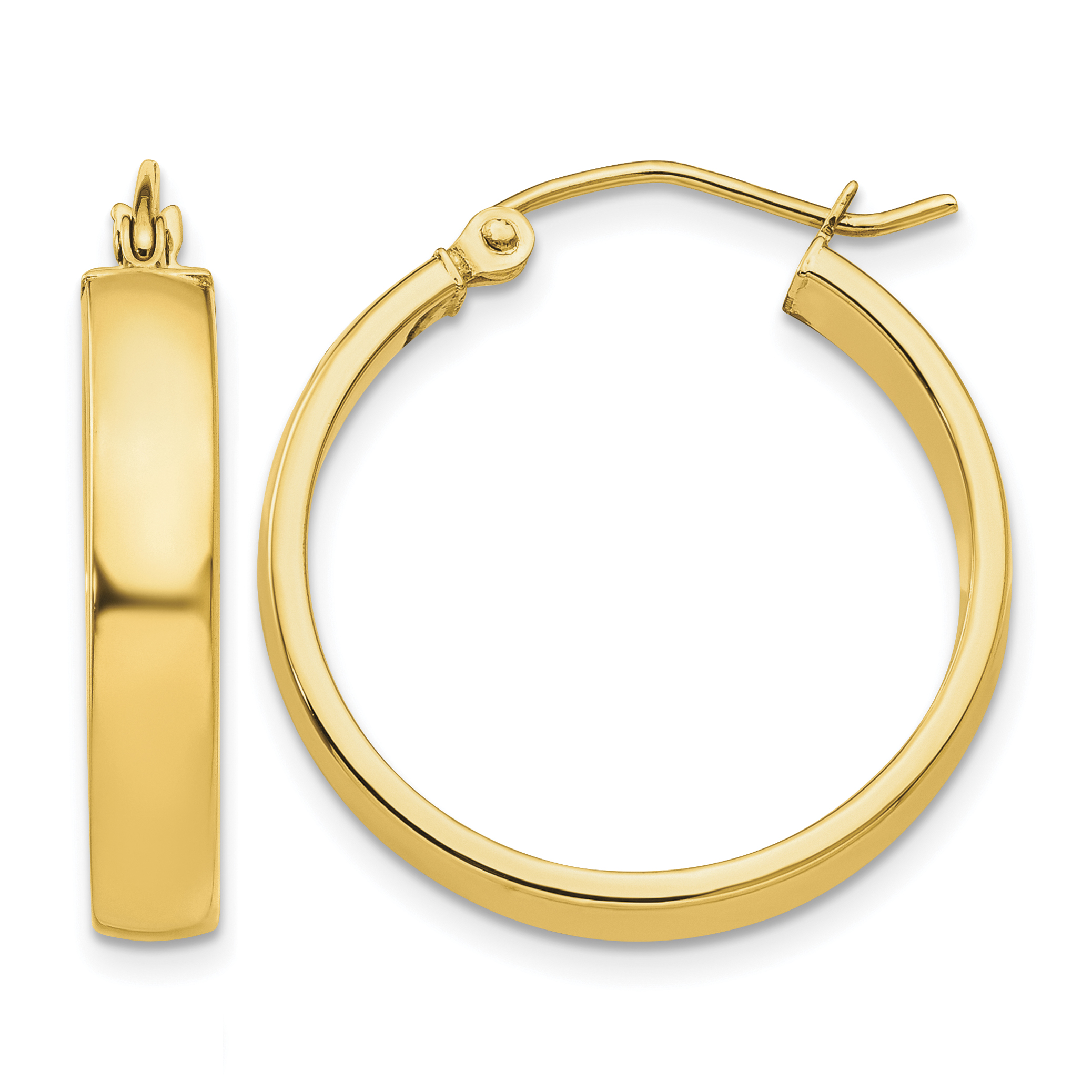 10k Polished Hoop Earring (10T986)