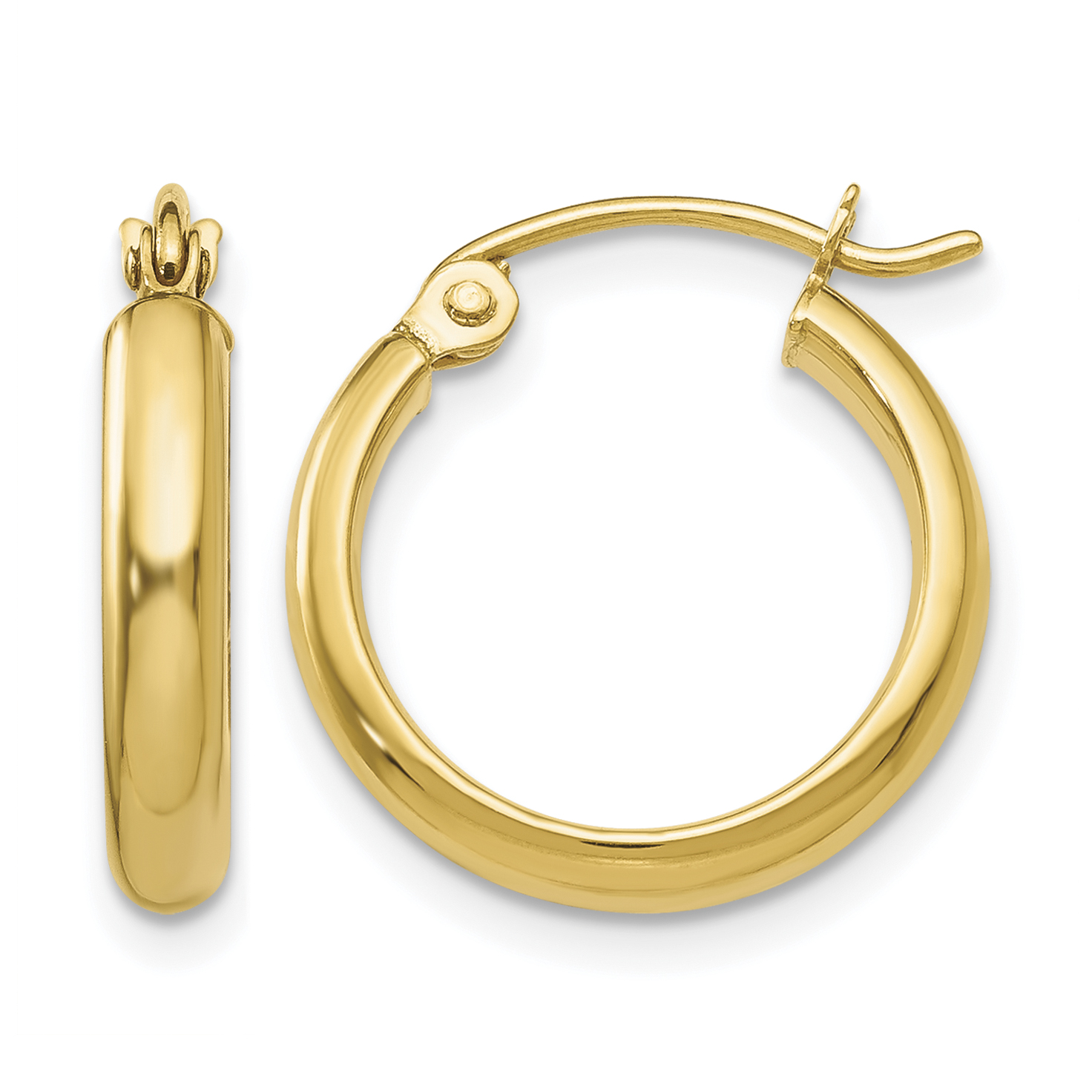 10k Polished Hoop Earring (10TA231)