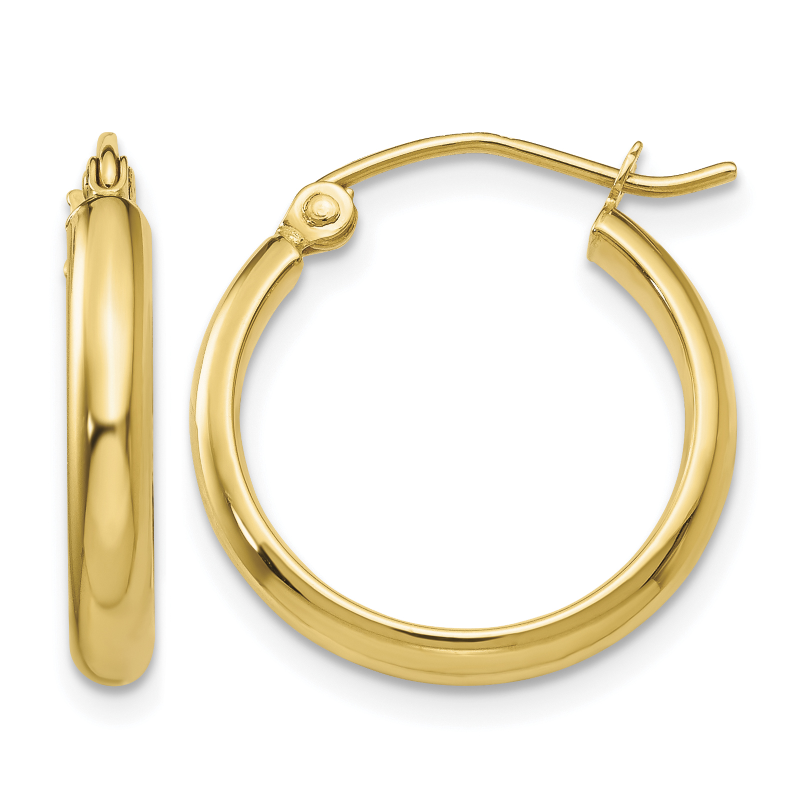 10k Polished Hoop Earring (10TA232)