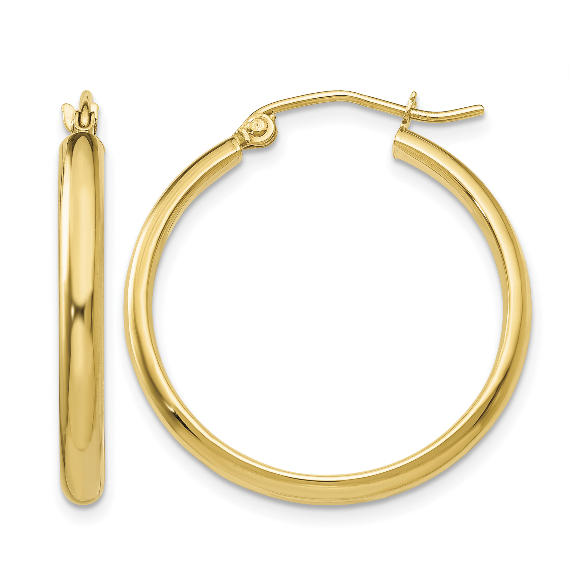 10k Polished Hoop Earring (10TA233)
