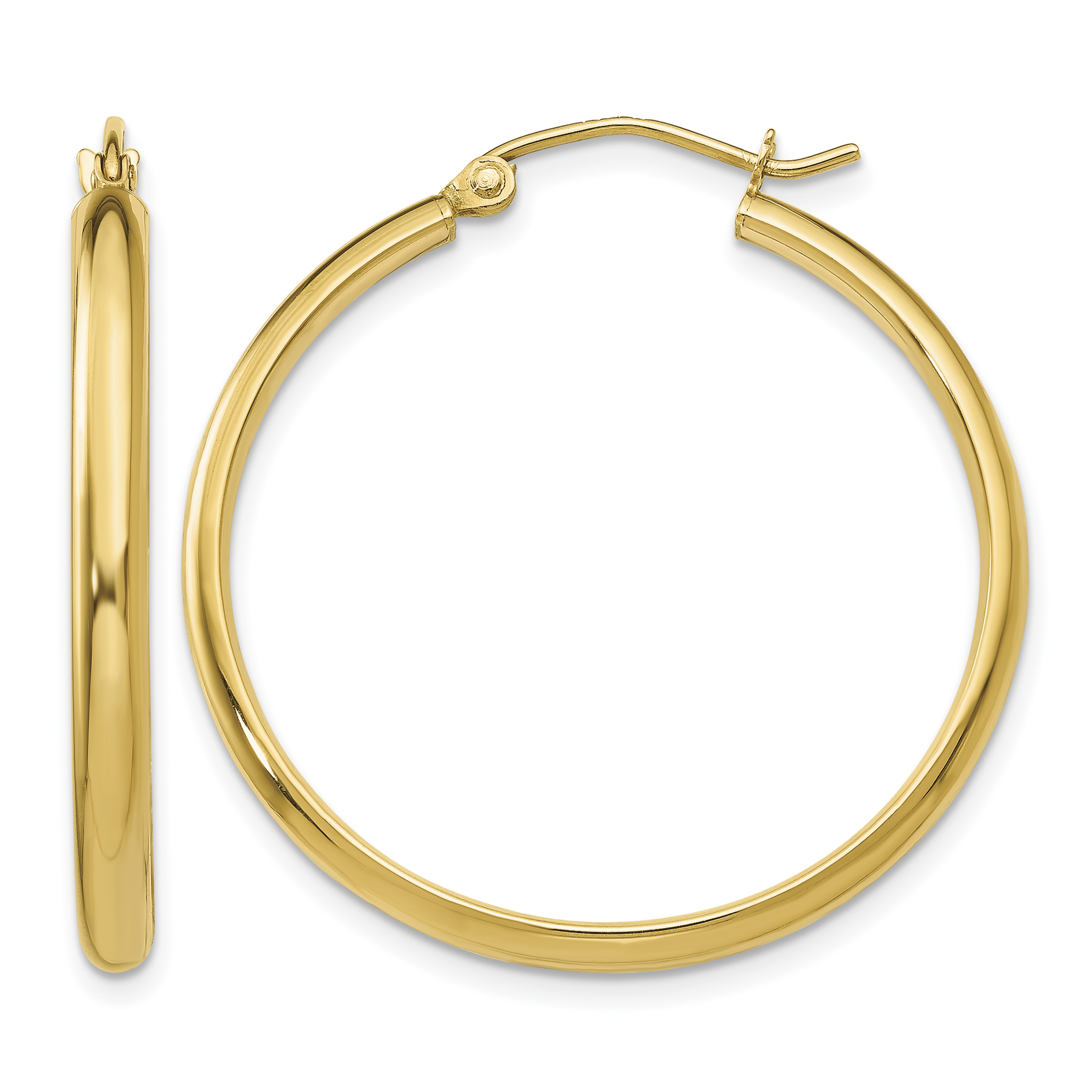 10k Polished Hoop Earring (10TA234)