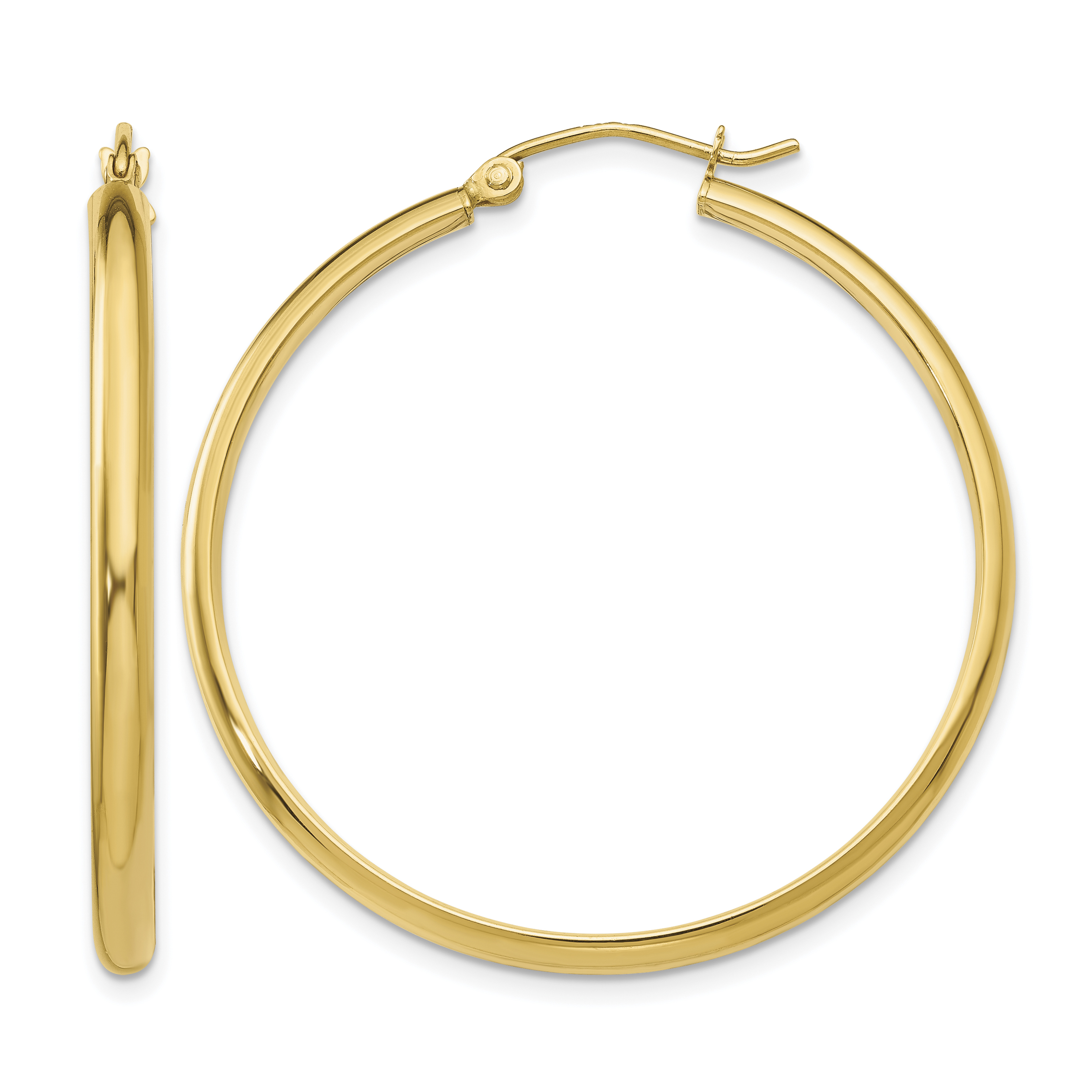 10k Polished Hoop Earring (10TA235)