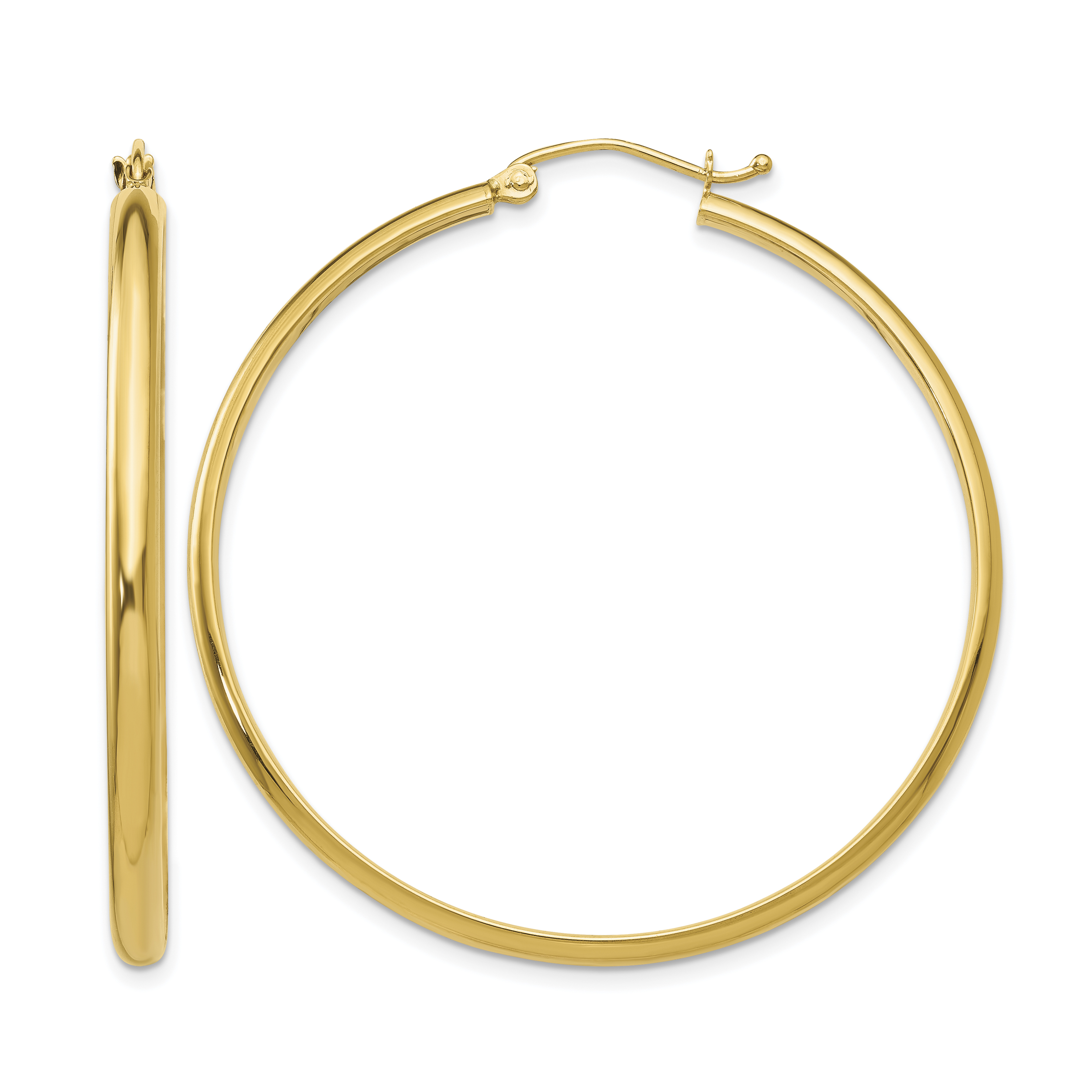 10k Polished Hoop Earring (10TA236)