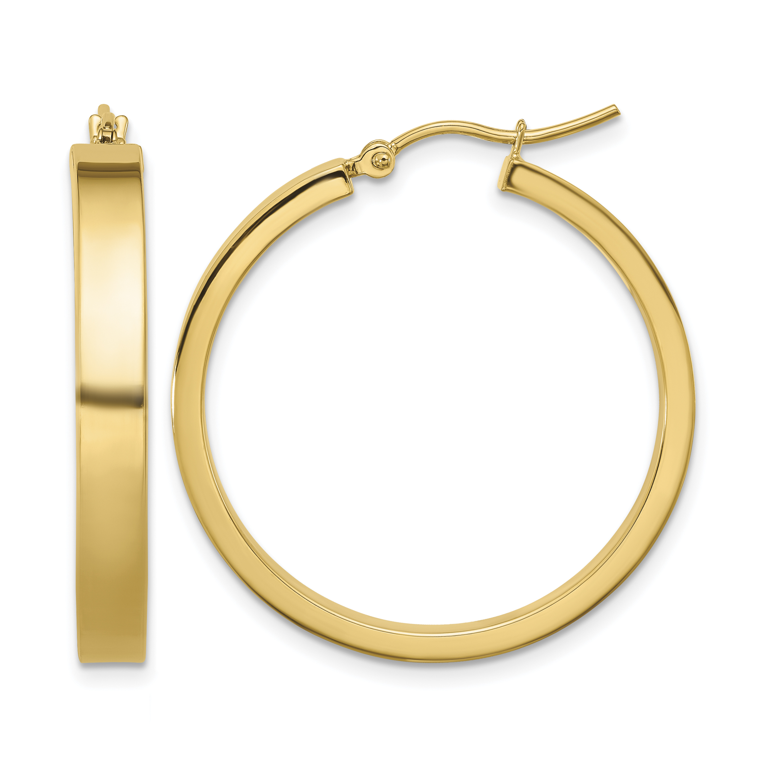 10k Polished Hoop Earring (10TA241)