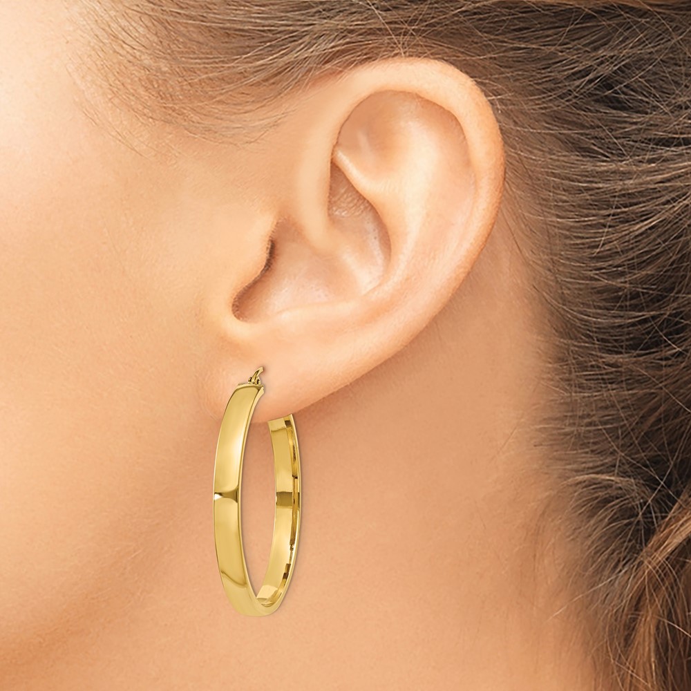 10k Polished Hoop Earring (10TA242)