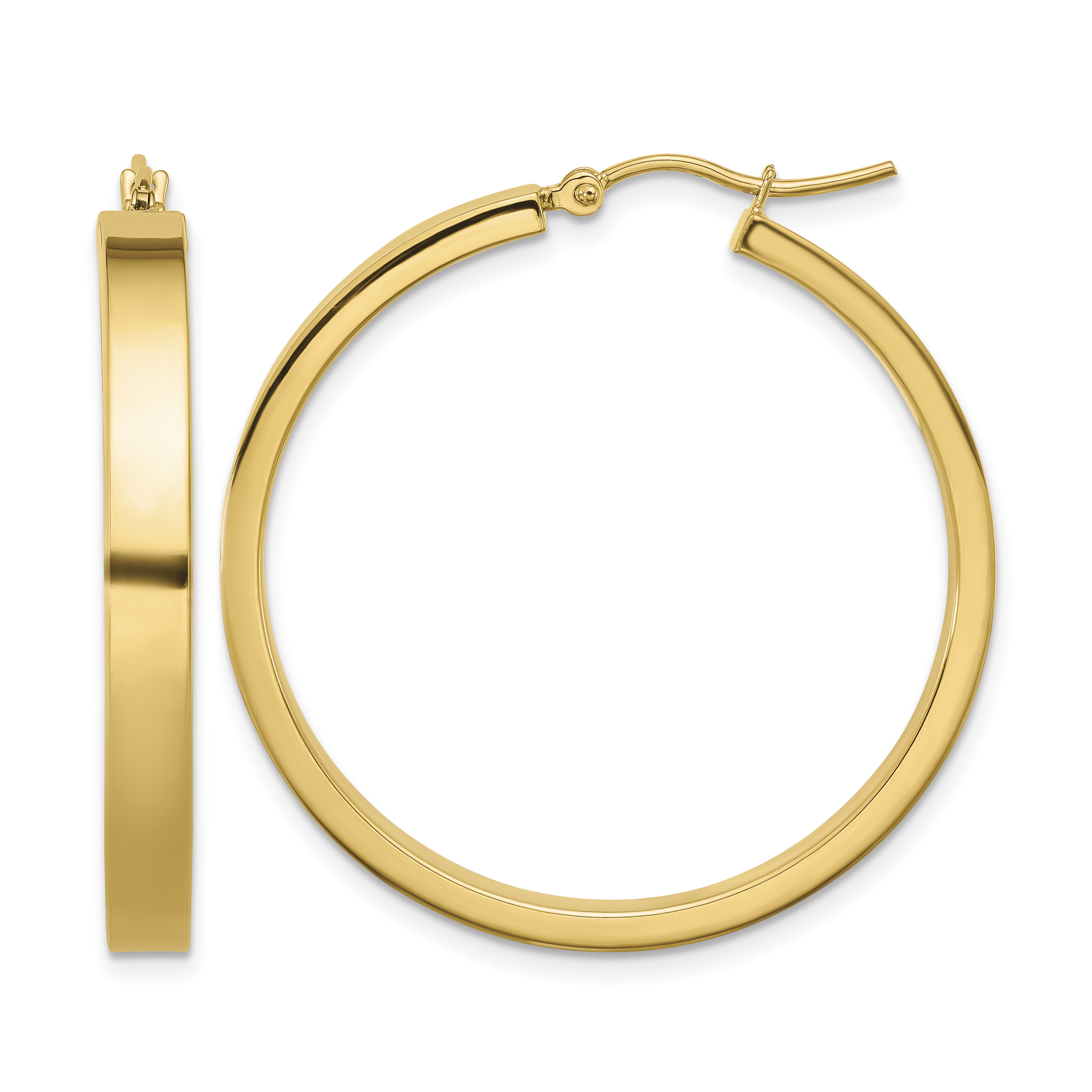 10k Polished Hoop Earring (10TA242)
