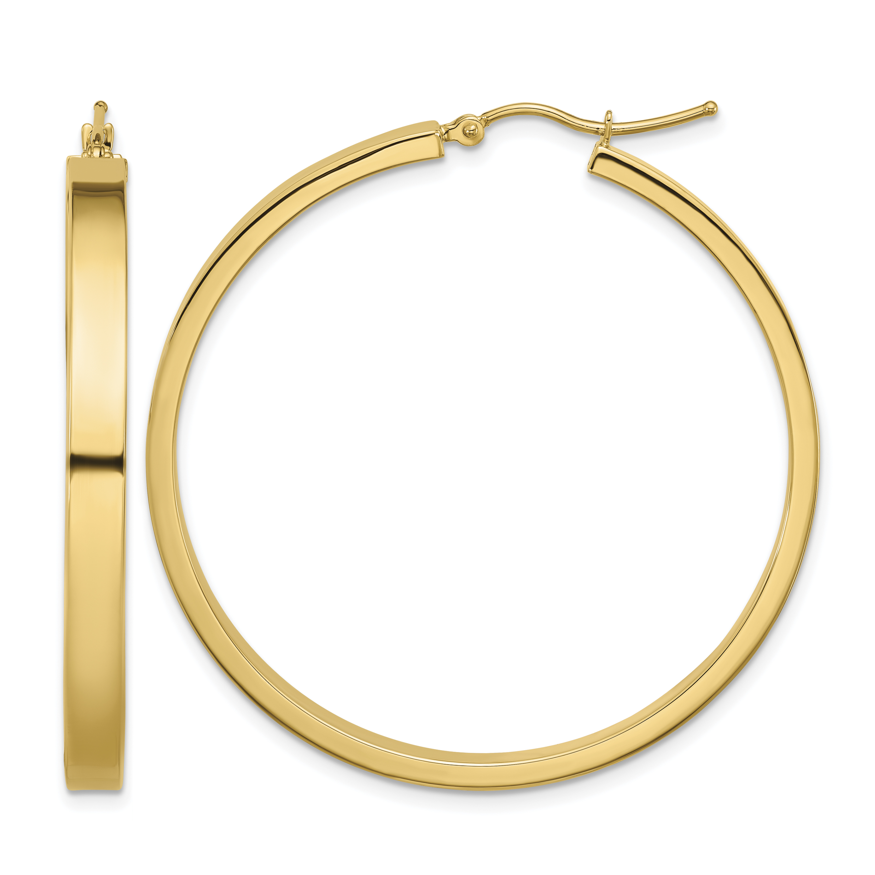 10k Polished Hoop Earring (10TA243)