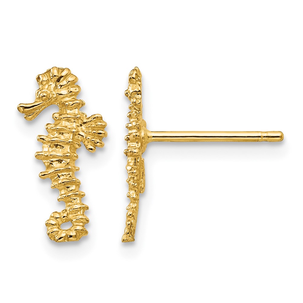 10k Mini Seahorse Post Earrings (10TC610)