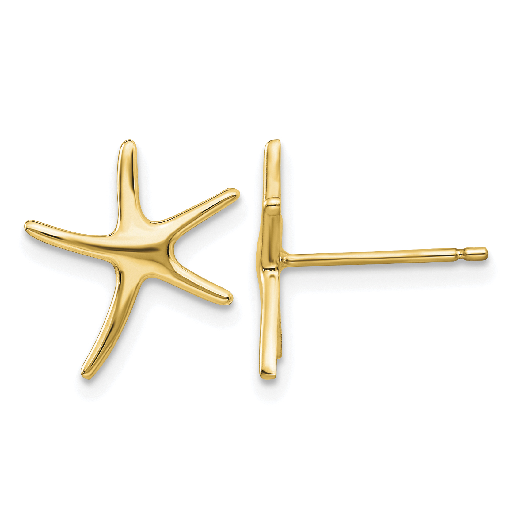 10k Starfish Earrings (10TE624)