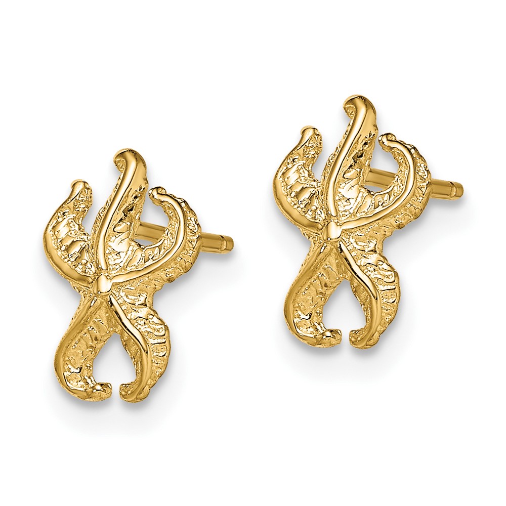 10k Starfish Post Earrings (10TE780)