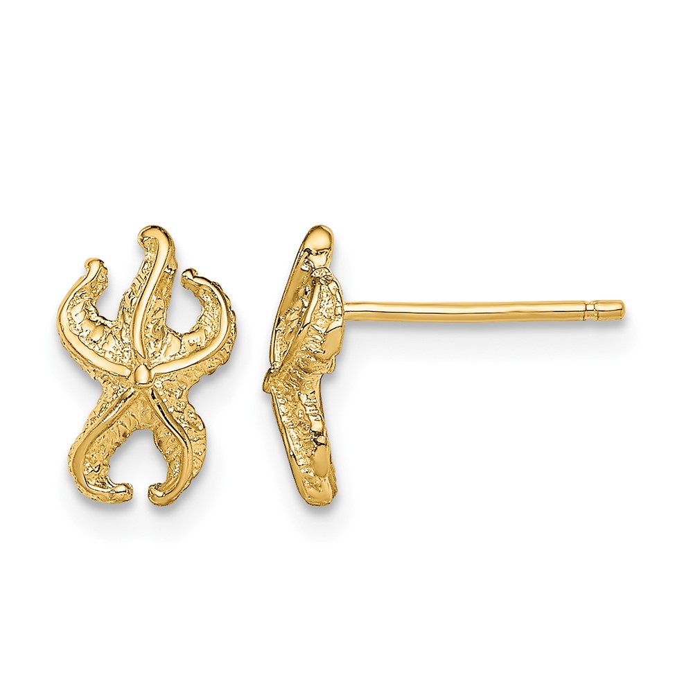 10k Starfish Post Earrings (10TE780)