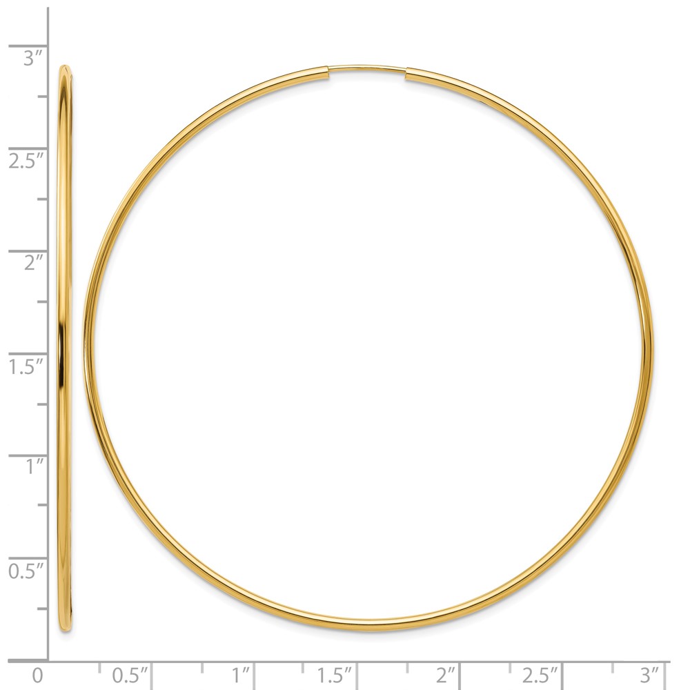 10k Endless Hoop Earrings (10TF803)