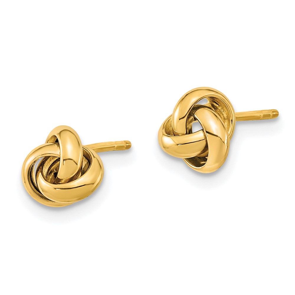 10k Polished Love Knot Post Earrings (10TL1047)