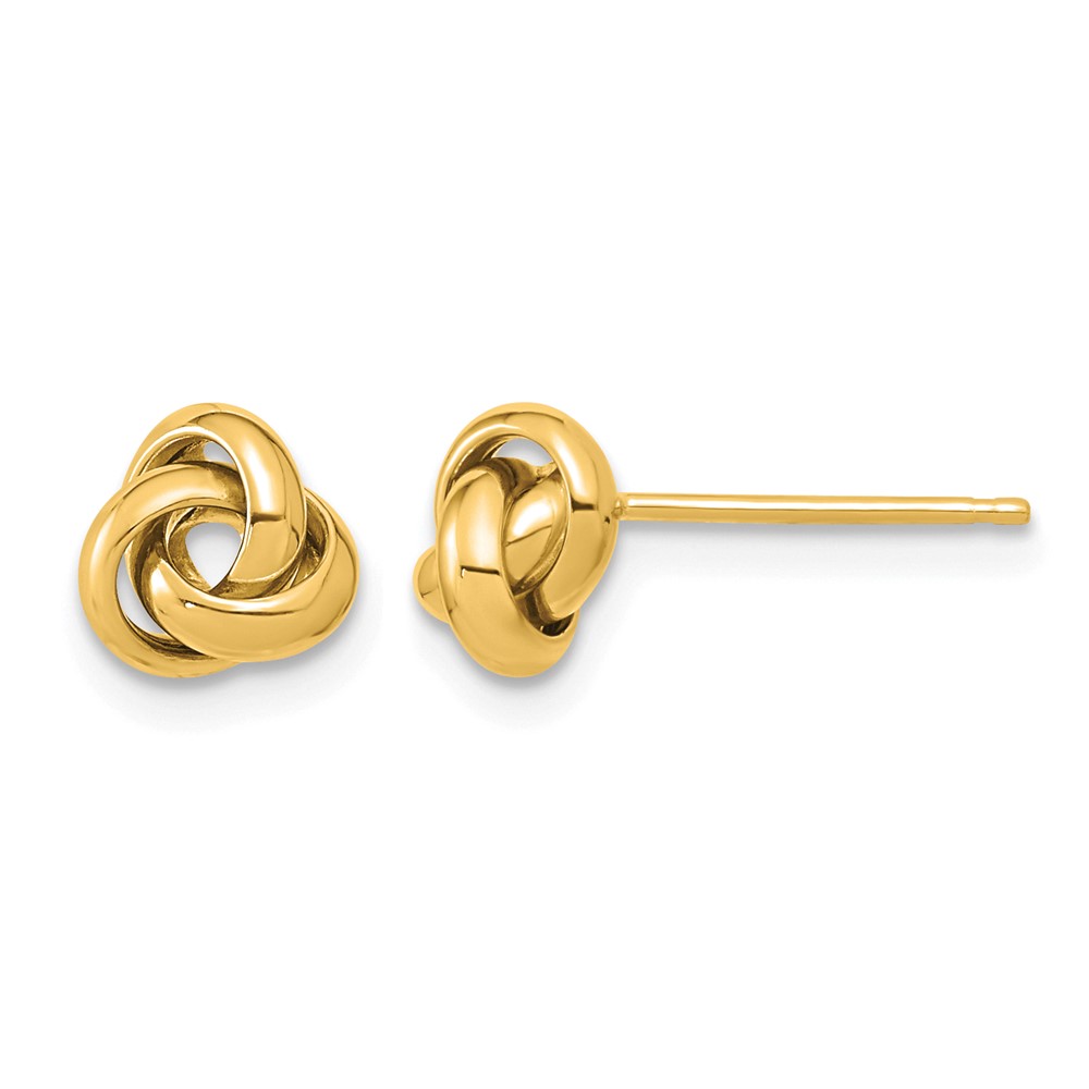 10k Polished Love Knot Post Earrings (10TL1047)