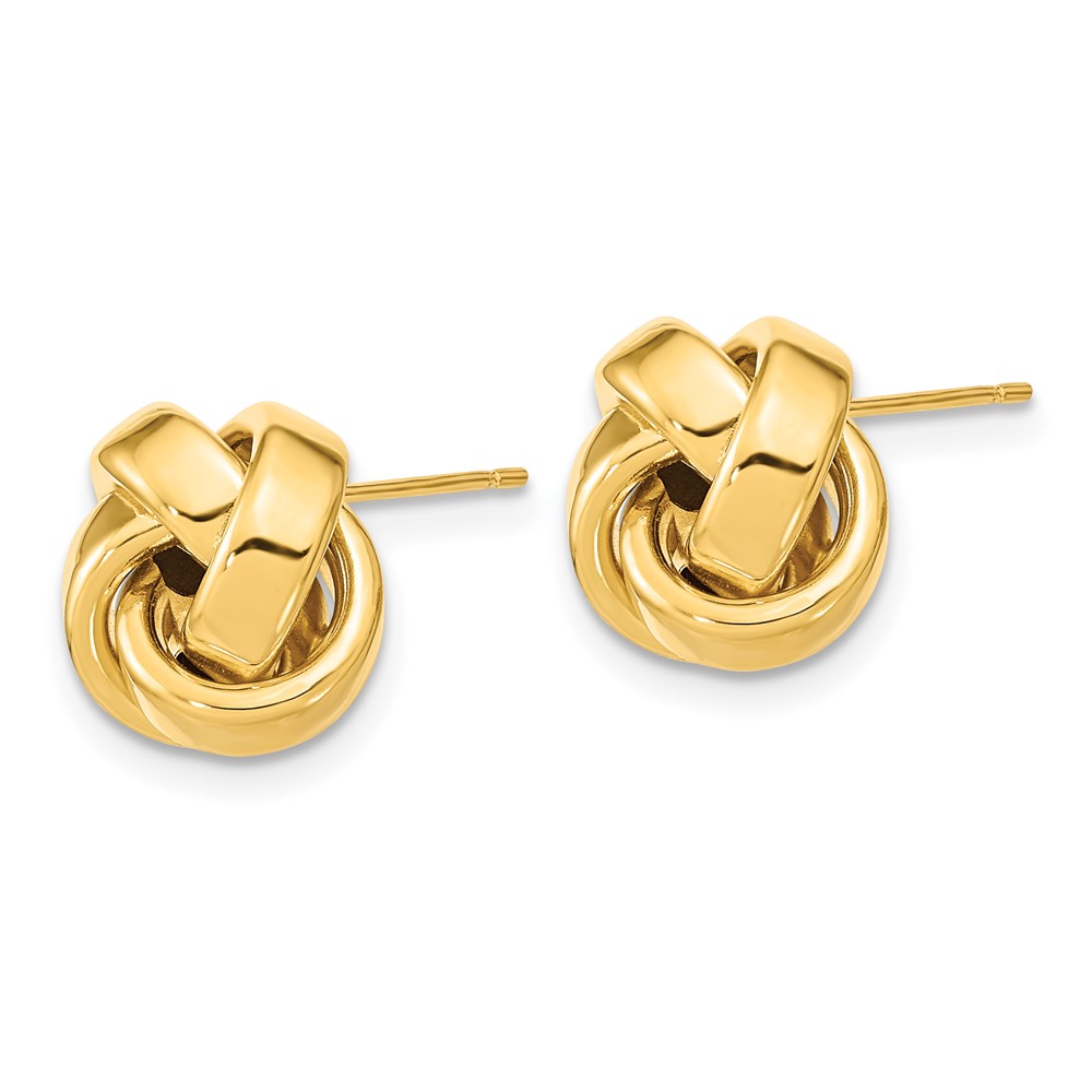 10k Polished Love Knot Post Earrings (10TL1075)