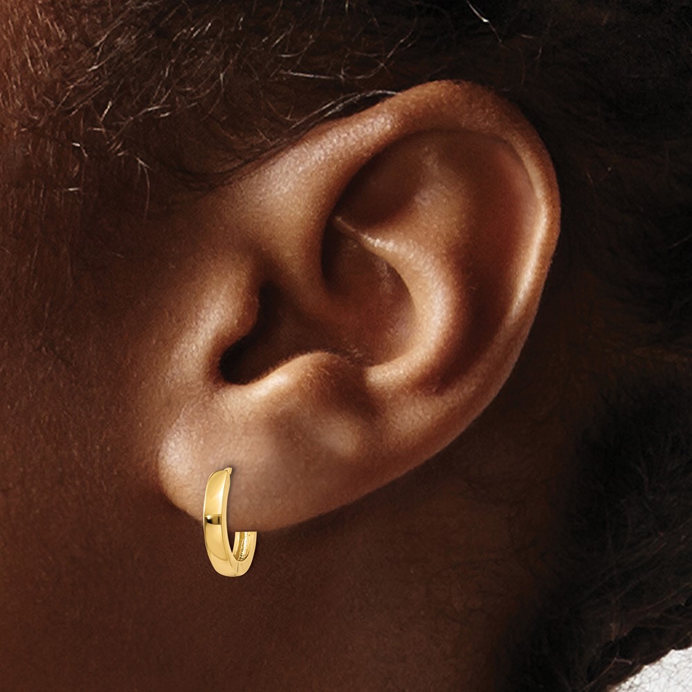 10k 2.25mm Hinged Hoop Earrings (10TL153)
