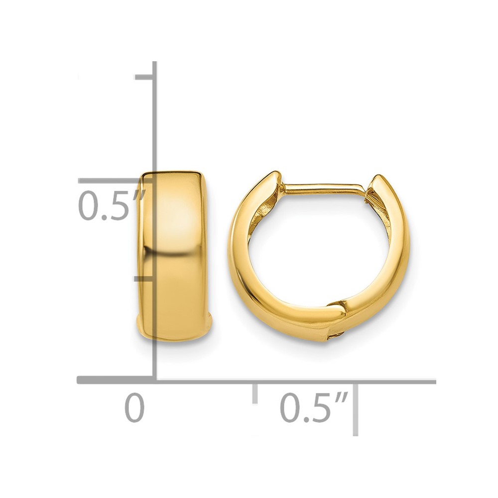 10k Hinged Hoop Earrings (10TL563)