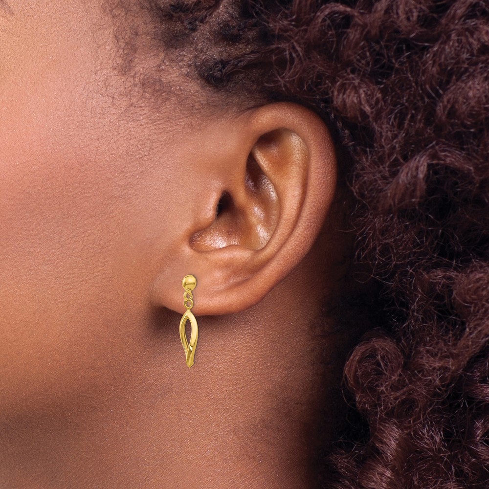 10k Post Dangle Earrings (10TL899)
