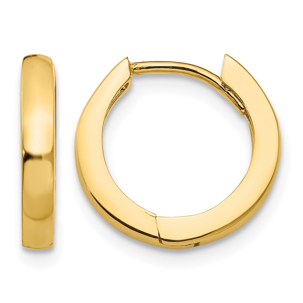 10K Hinged Hoop Earrings (10TM607)