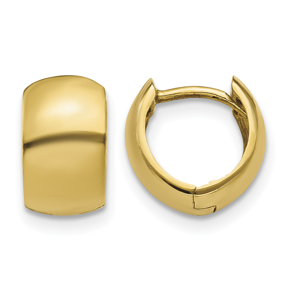 10K Hinged Hoop Earrings (10TM614)
