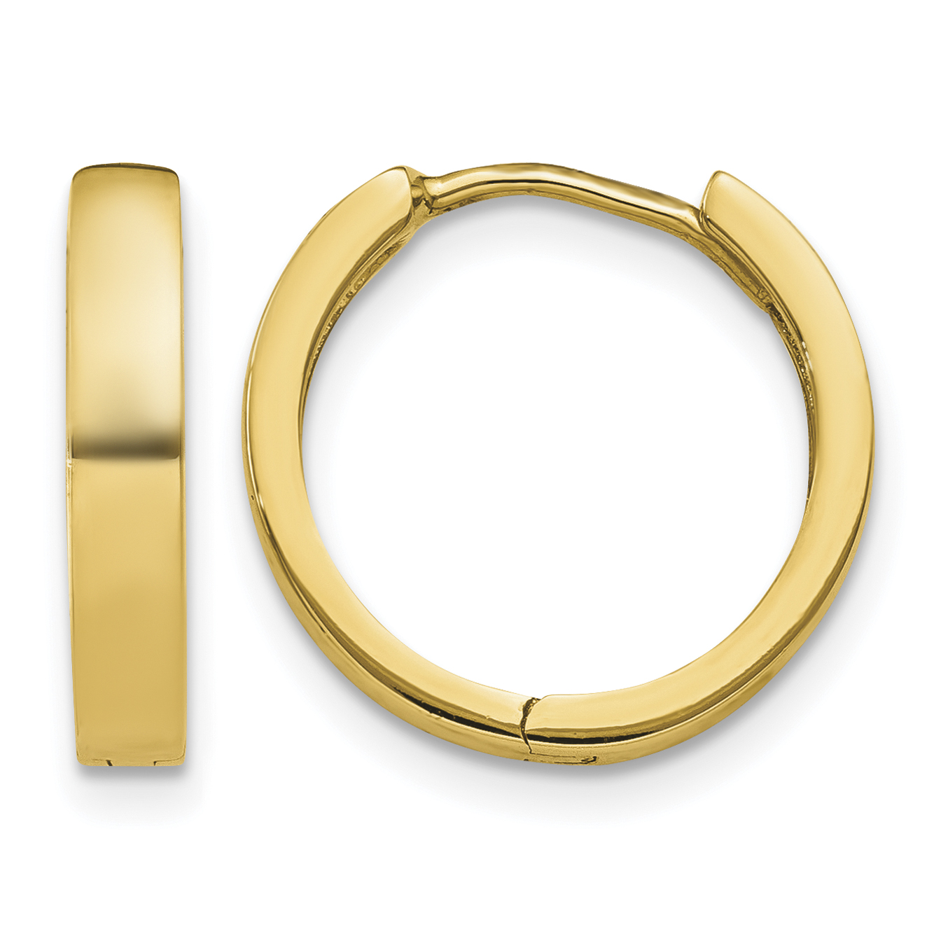 10K Hinged Hoop Earrings (10TM624)