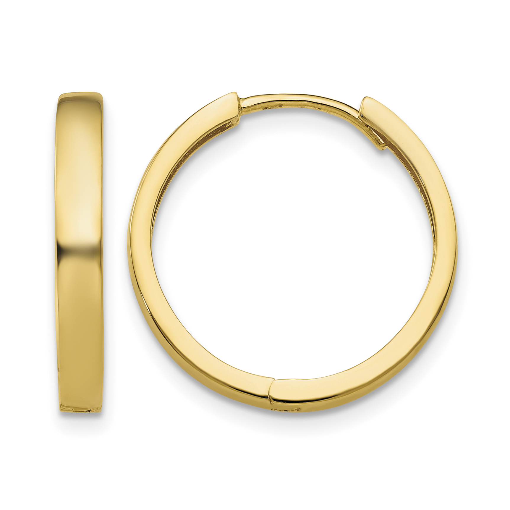 10k Hinged Hoop Earrings (10TM629)