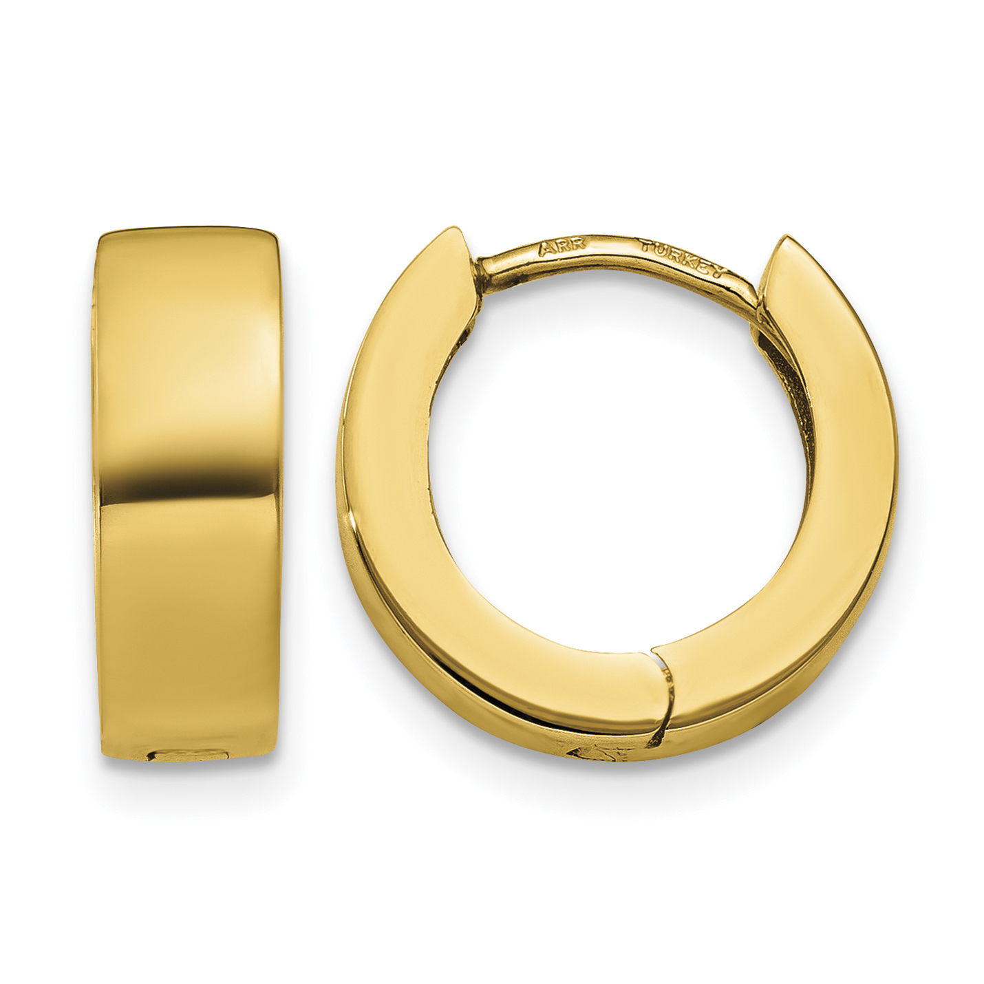 10K Hinged Hoop Earrings (10TM632)