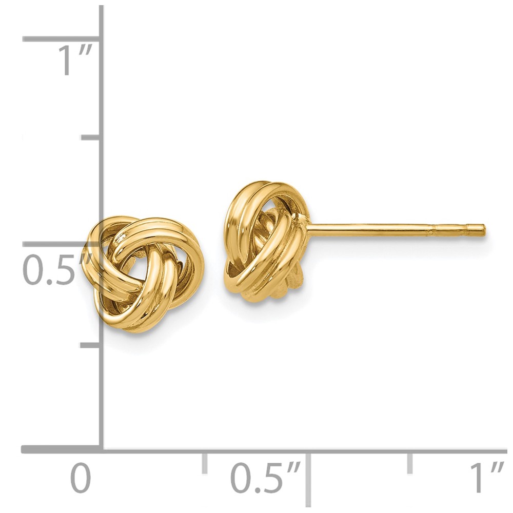 10k Love Knot Post Earrings (10TM705)