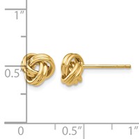 10K Love Knot Post Earrings view 4