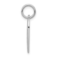 10K White Gold Sweet Heart Charm, 16" view 2