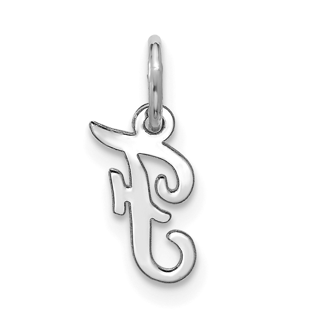 10kw Small Script Initial F Charm (10WC1556F)