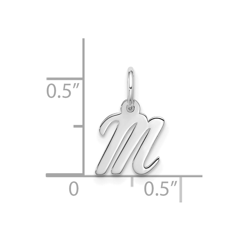 10kw Small Script Initial M Charm (10WC1556M)