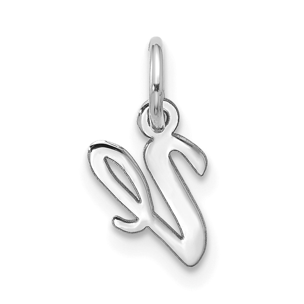 10kw Small Script Initial V Charm (10WC1556V)