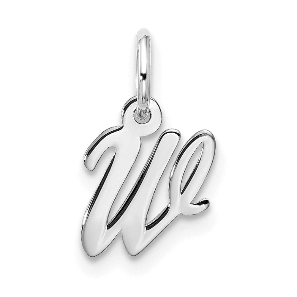 10kw Small Script Initial W Charm (10WC1556W)