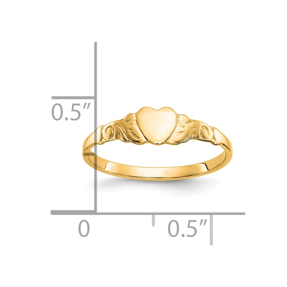 10k Heart Ring (10WC17Y)