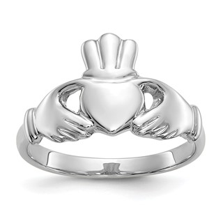 Gold Polished Claddagh Rings