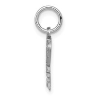 10K White Gold Butterfly Charm view 2