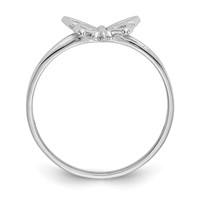 10K White Gold Butterfly Ring view 2