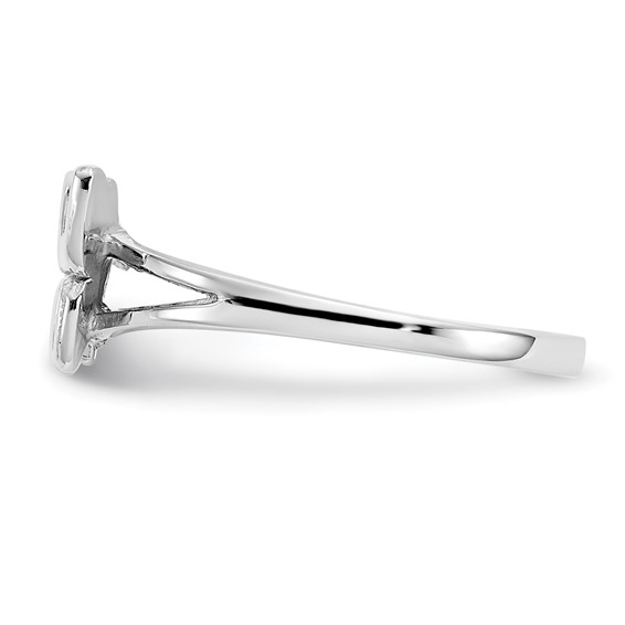 10K White Gold Butterfly Ring