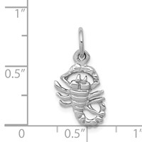 10K White Gold Scorpion Charm view 3
