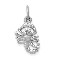 10K White Gold Scorpion Charm view 1