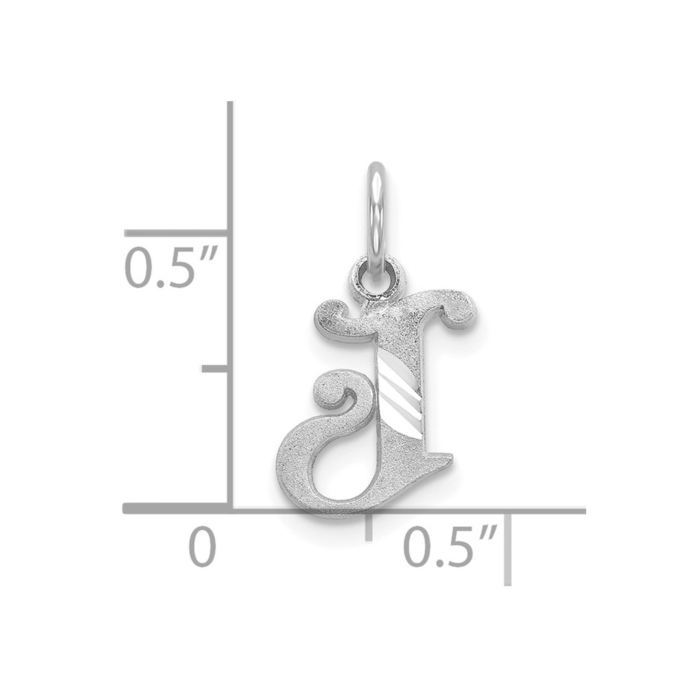 10KW Diamond-cut Initial J Charm (10WCH139-J)