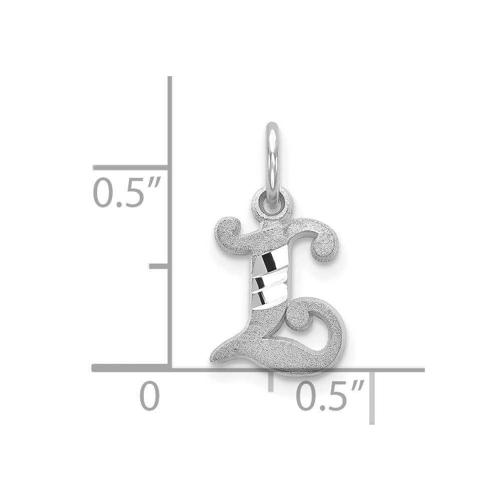 10KW Diamond-cut Initial L Charm (10WCH139-L)