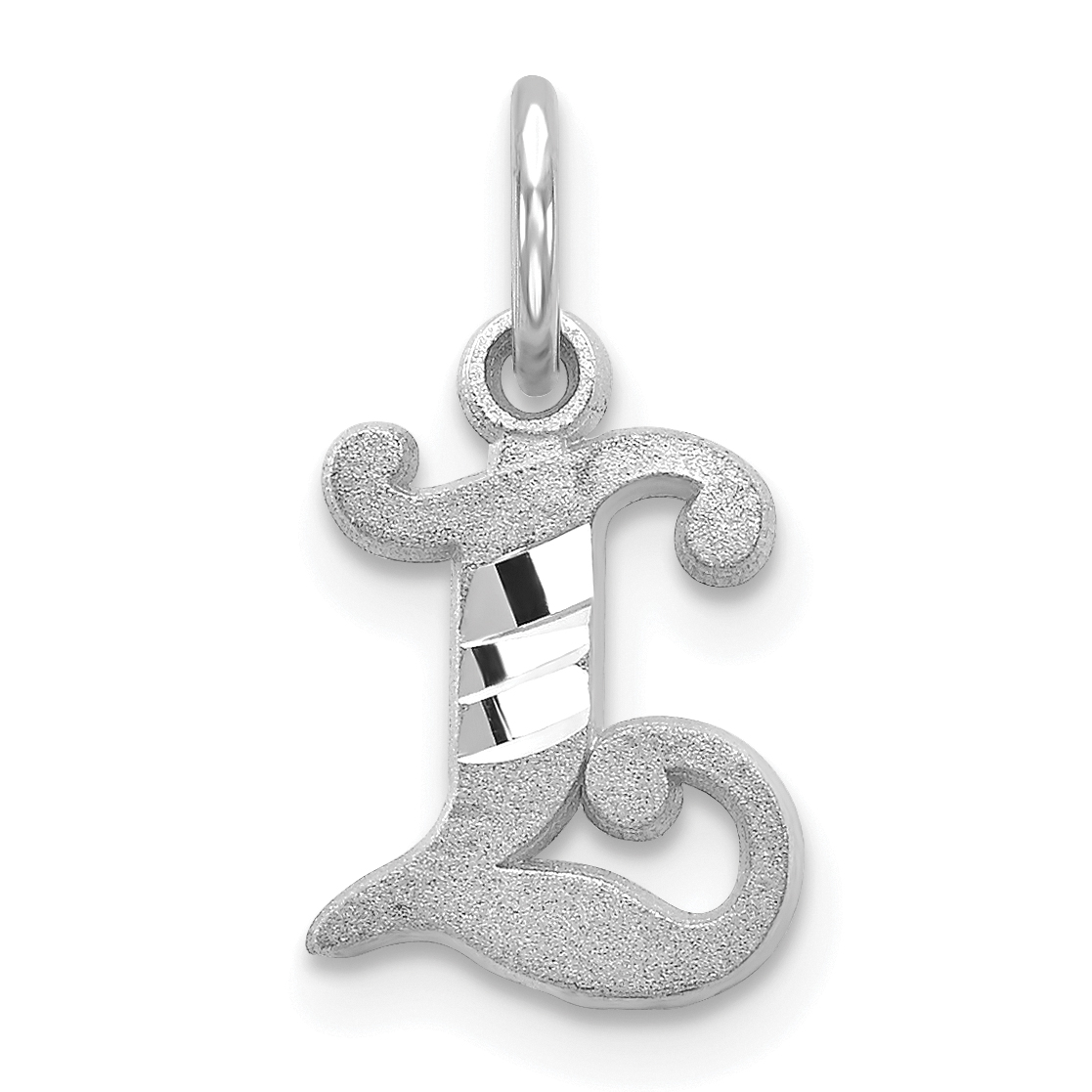 10KW Diamond-cut Initial L Charm (10WCH139-L)