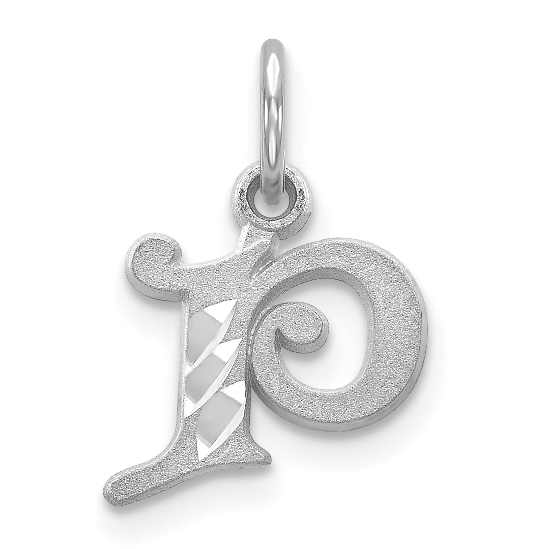 10KW Diamond-cut Initial P Charm (10WCH139-P)