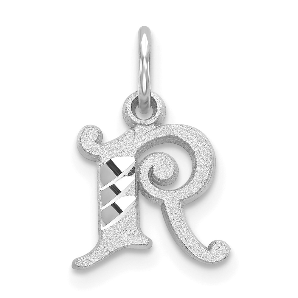 10KW Diamond-cut Initial R Charm (10WCH139-R)