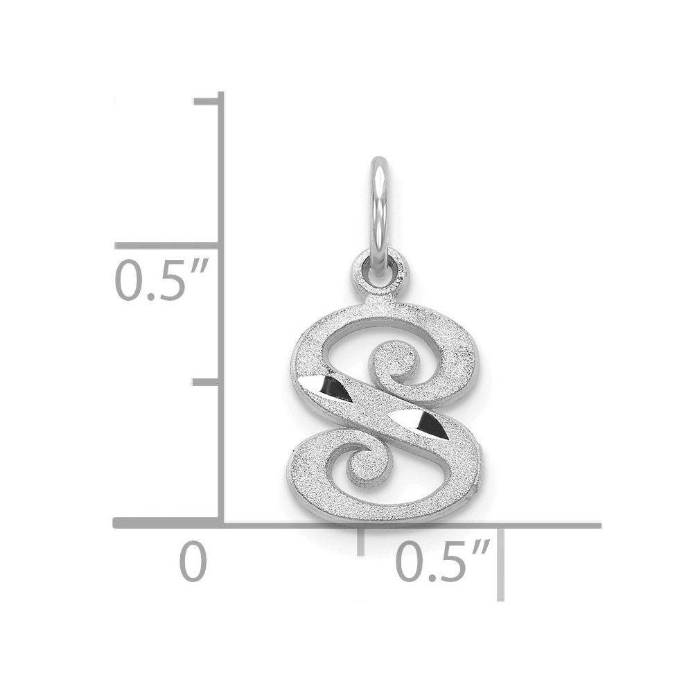 10KW Diamond-cut Initial S Charm (10WCH139-S)