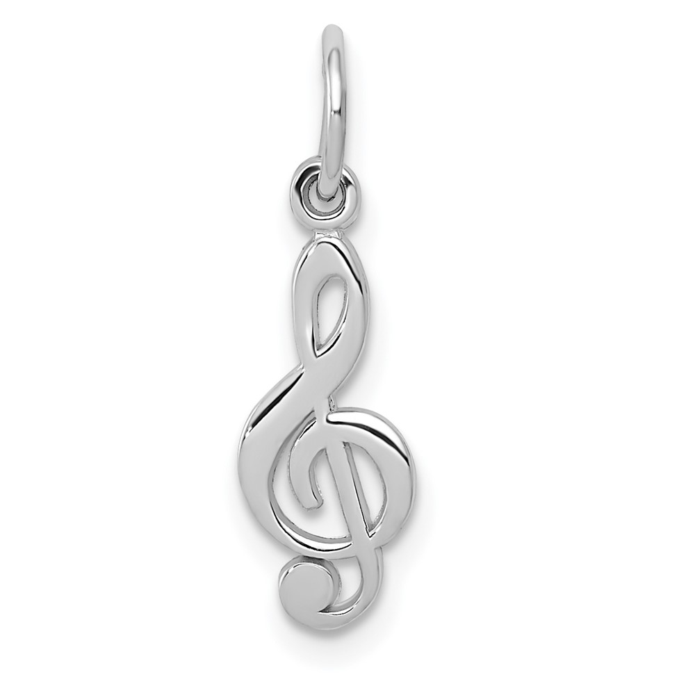10k White Gold Treble Clef Charm (10WCH73)