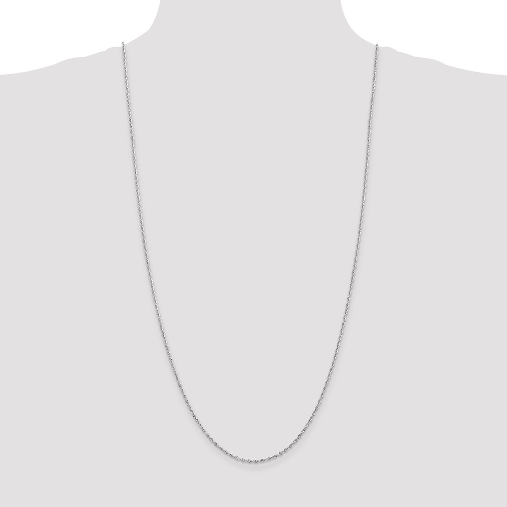 10k White Gold 1.85mm D/C Quadruple Rope Chain (10WQT014-30)