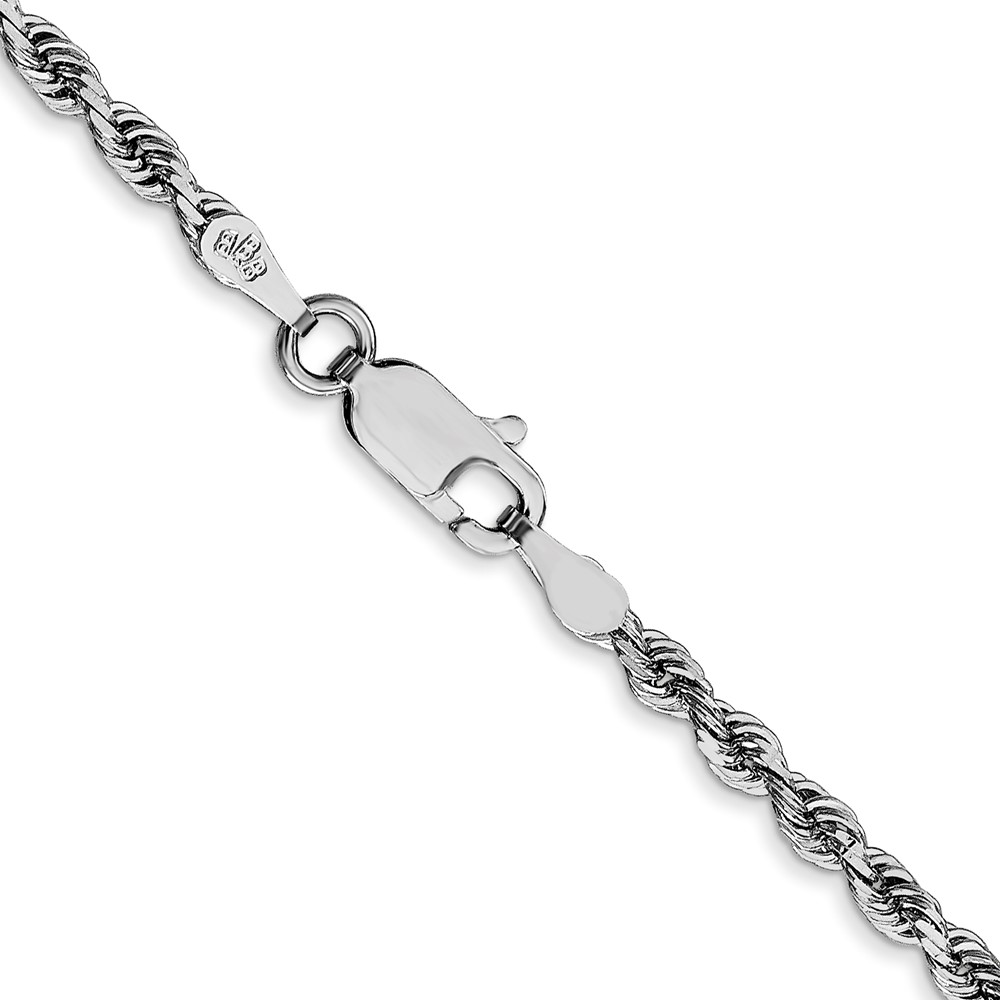 10k White Gold 2.75mm D/C Quadruple Rope Chain (10WQT021-26)